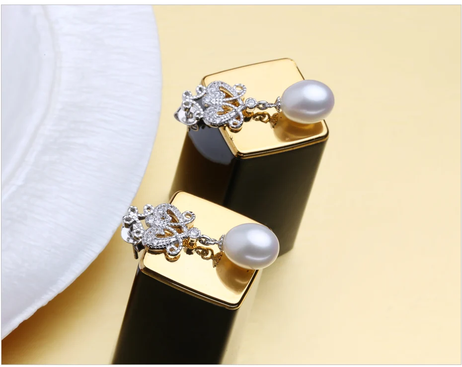 FENASY 925 пробы серебряные серьги с камнями, натуральный жемчуг ювелирные наборы для женщин, богемный набор Этнические серьги кольца