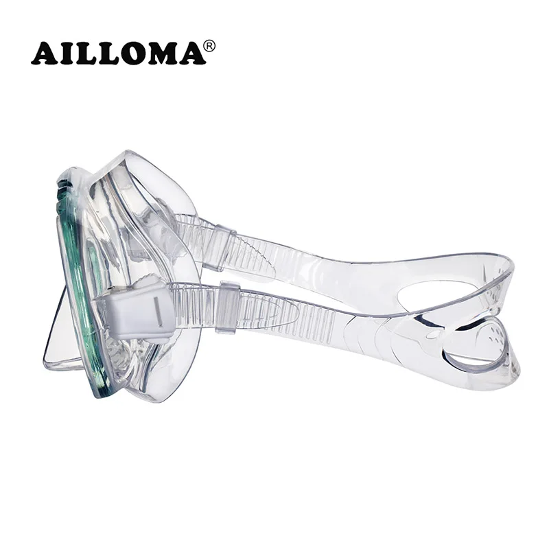 AILLOMA المهنية الغوص قناع الغطس واحدة قطعة عدسة الرياضية غص مكافحة الضباب الرياضات المائية المعدات نظارات سباحة من السيليكون AILLOMA المهنية الغوص قناع الغطس واحدة قطعة عدسة الرياضية غص مكافحة الضباب الرياضات المائية المعدات نظارات سباحة من السيليكون