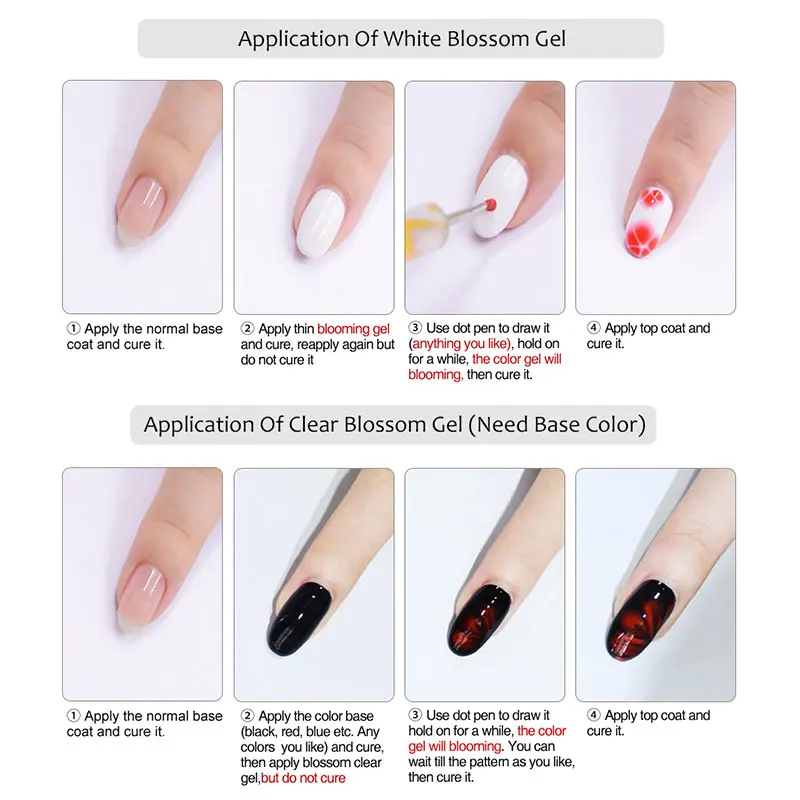Гель лак Ellwings Soak Off 3D DIY для дизайна ногтей цветущие цветы УФ стойкий лак|gel polish soak