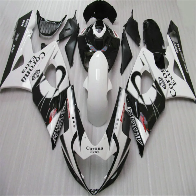 Инъекции Обтекатели для SUZUKI GSXR1000 2005 2006 GSX R1000 05 06 K5 K6 GSXR 1000 белый черный обтекатель