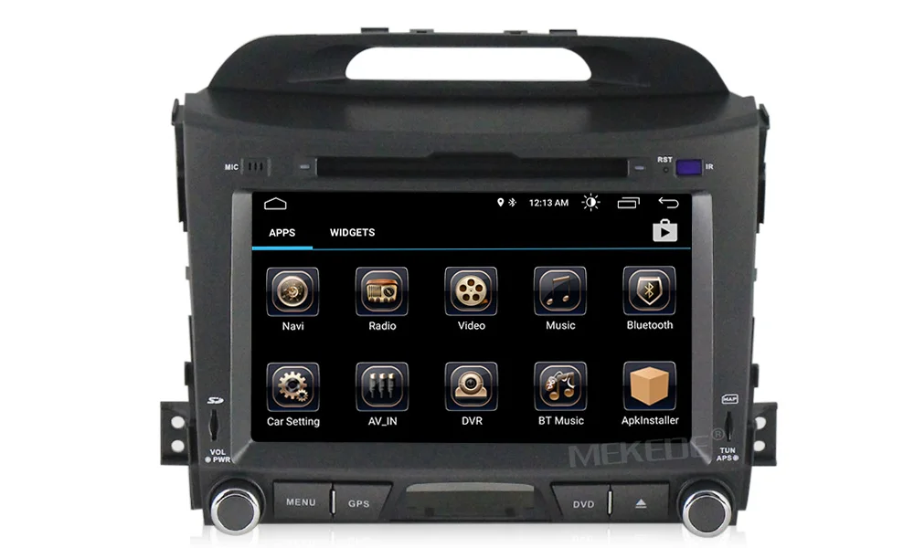Top Quad core Android8.1 car multimedia player for kia sportage 2011-2015 support dvd player gps navigator Bluetooth radio 3G wifi 23