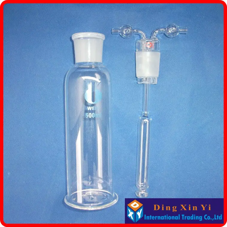 Frasco de Lavagem de Gases Laboratório de Vidro Peças Lote ml Monteggia Tubo Poroso Muencks 2 - 500 6 glass wine bottle