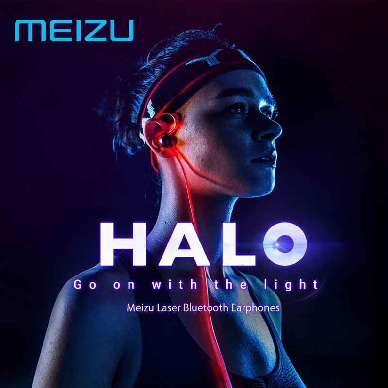 Meizu Halo лазерная Bluetooth беспроводная гарнитура Hi-Fi стерео наушники-вкладыши Apt-X динамические высококачественные спортивные наушники для бега