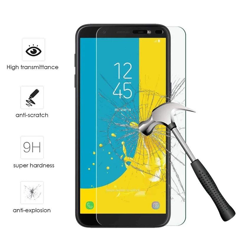 Закаленное стекло 9H для Samsung Galaxy A7 2018 2016 A6 A8 Plus J4 Core J6 A750F J600F A600F A530F защитная пленка