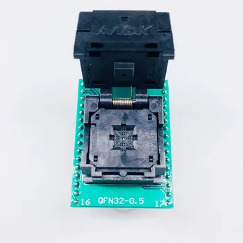 

QFN32 MLF32 IC Pitch 0.5 IC550-0324-007-G Test/Programming Socket Clamshell Chip Size 5*5 Flash Adapter SMT Test Socket