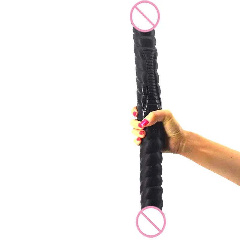 Beste Spiraal Speeltjes voor Vrouwen Dubbele Dildo Dual Penis Lul Lesbische Cock Vrouwelijke Masturbatie Flexibele Soft Vagina Anale Dildo Gay