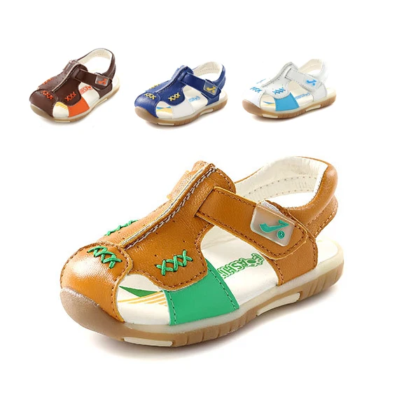 2017 summer genuine leather kids shoes boys shoes fashion fretworks