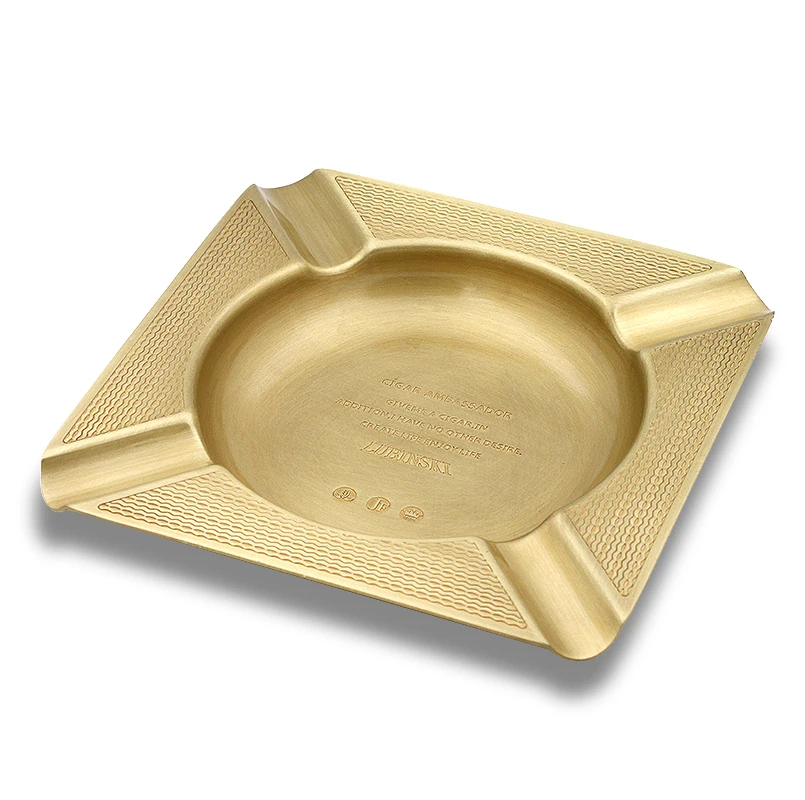 

High-end Smoke Suppressor and Bronze Four Smoke Slot Gift box Cigar ashtray