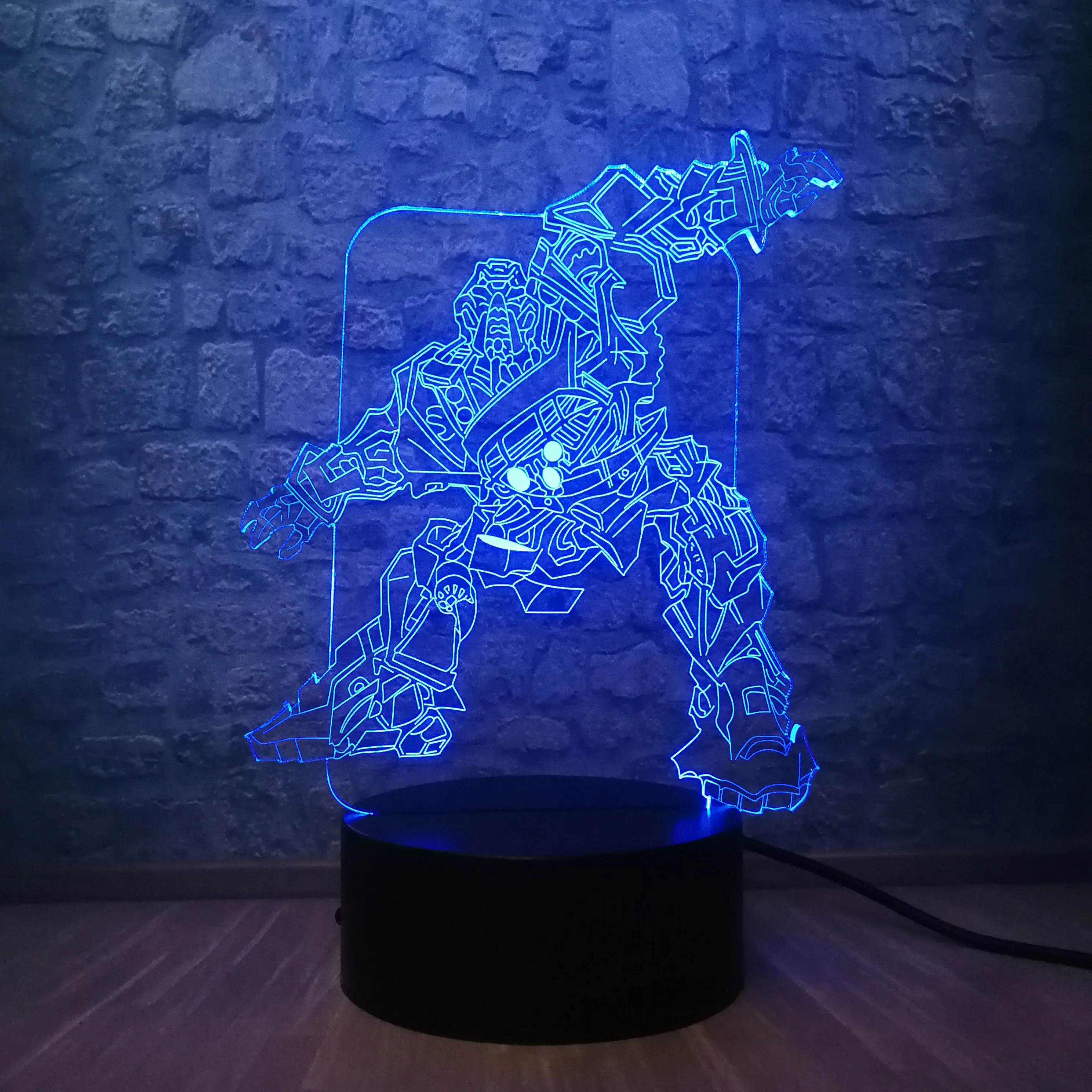 3D детский ночник крутой Оптимус Прайм действие трещотка трансформатор Автоботы