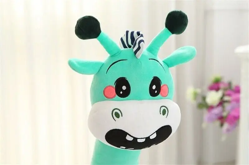 Dorimytrader Pop Lovely Animal Fox Penguin Giraffe Crocodile Sika Deer Kangaroo Baby Sofa Pillow Cartoon Animal Chair Cushion Decoration Gift for Children 50cm DY61997 (10)