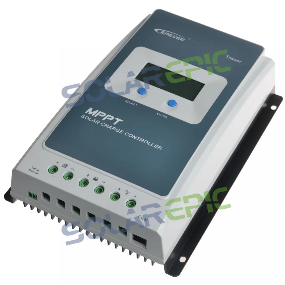 40A MPPT Regulator ładowania słonecznego 12V/24V Epever Regulator panelu zasilania baterii Tracer4210AN MPPT Regulator słoneczny Max PV 100V CE 40A MPPT Regulator ładowania słonecznego 12V/24V Epever Regulator panelu zasilania baterii Tracer4210AN MPPT Regulator słoneczny Max PV 100V CE
