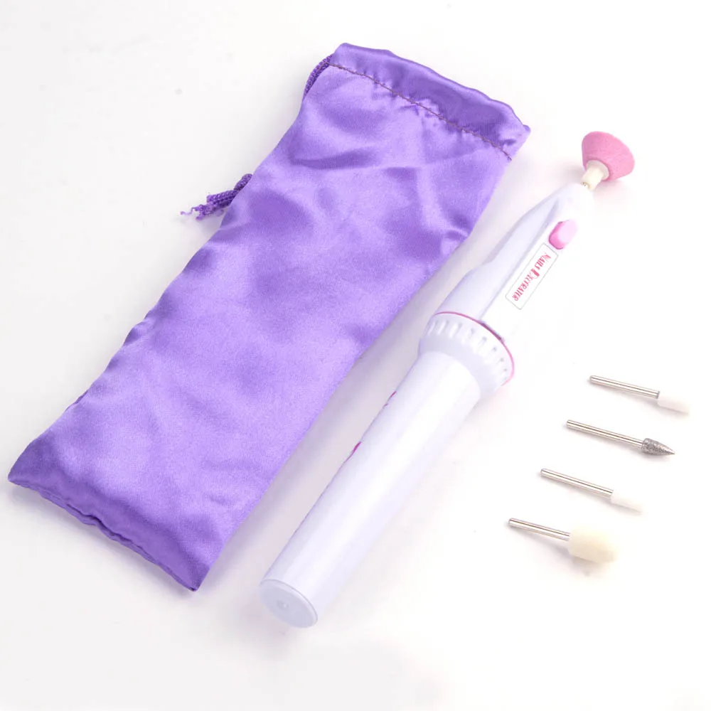 Electric Nail Drills Pen Mini Art Drill Machine Hand Pedicure Gel Bits Manicure Polish Grinding Burnishing File Buffer Tool | Красота и