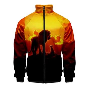 

The Lion King Simba 2019 3D Style Slim Fit Windbreaker Men Slim Fit Zipper Fashion Trend Casual Jacket Windbreaker