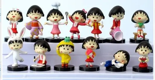 

13pcs/set Sakura Momoko Anime Action Figure PVC Collection Model toy juguetes brinquedos for christmas gift