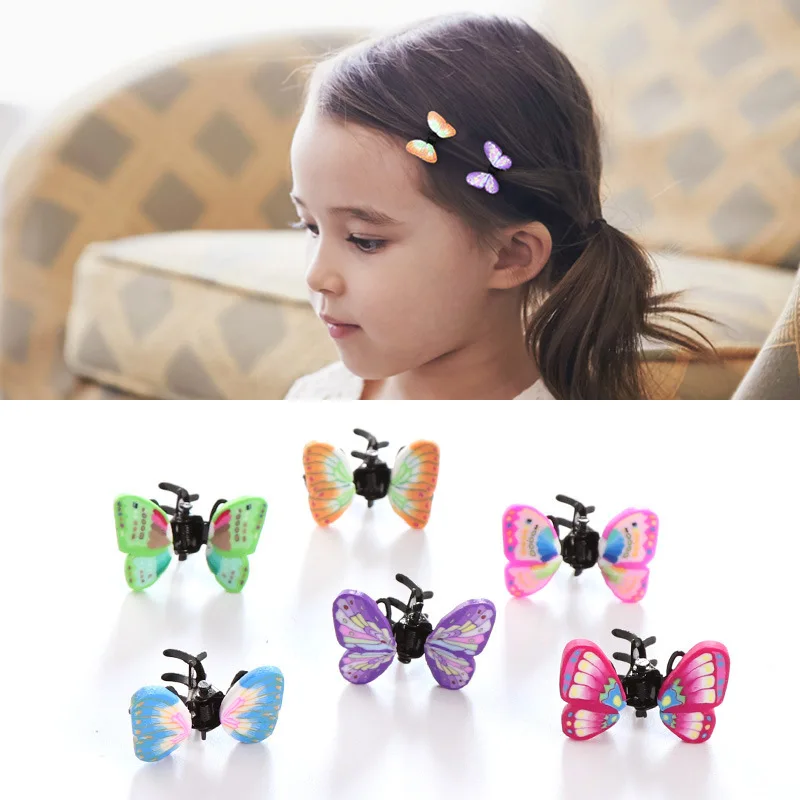 

6/pcs Girls Alloy Crab Claw Clip Retro Butterfly Hairpin Children Hair Accessories Cute Hair Clips Headwear Kids Baby Headdress