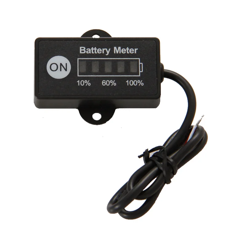 

LED 5 BAR display mini battery meter battery indicator 12/24V for motorcycle golf carts test voltage of battery