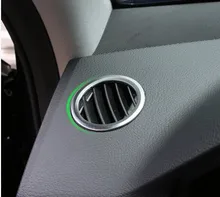 2Pcs/set ABS Car Front Dashboard Outlet Air Vent Trim Circle Cover Sticker For Mercedes Benz GLK X204 ML W124 GL X164