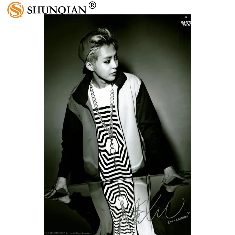 New Arrival KPOP EXO XIUMIN Custom Printing Satin Cloth Poster Fashion Home Art Deco Silk Poster 20x30cm, 27x40cm New Arrival KPOP EXO XIUMIN Custom Printing Satin Cloth Poster Fashion Home Art Deco Silk Poster 20x30cm, 27x40cm