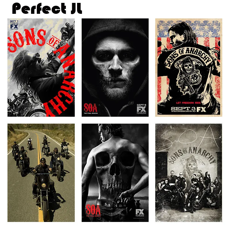 

Sons of Anarchy Season Home Furnishing decorative white coated paper Poster Wall Sticker Home Decora