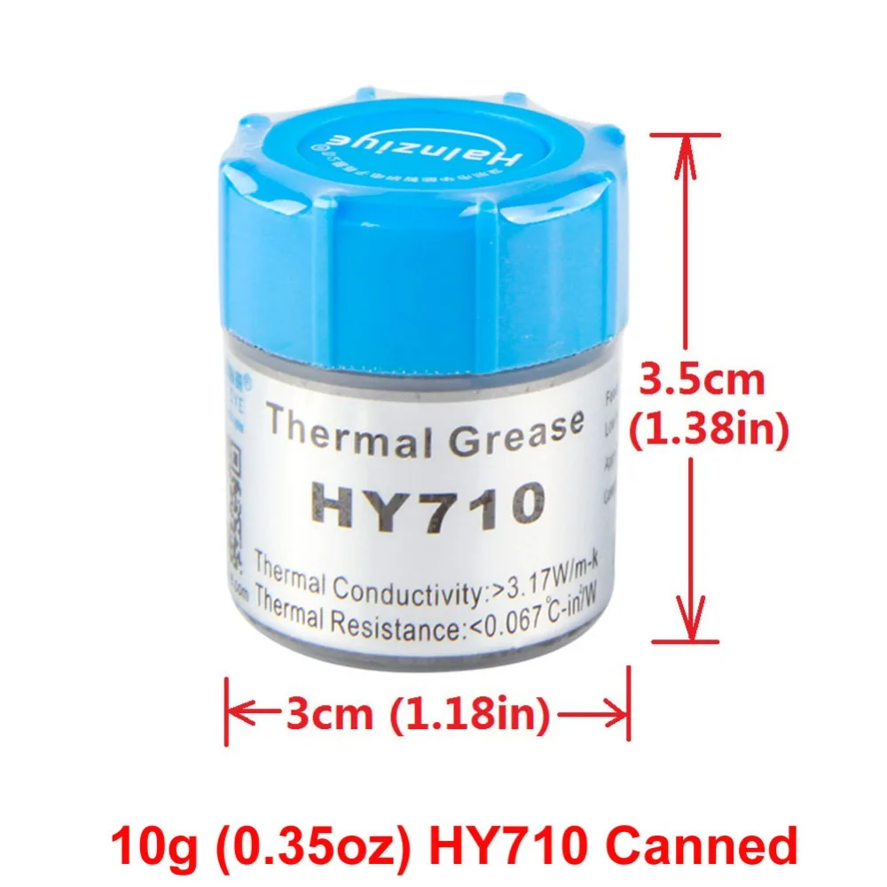 Halnziye HY710-CN10 10 г Термопаста радиатора интерфейс материал для процессор GPU светодиодный электронные компоненты скребок