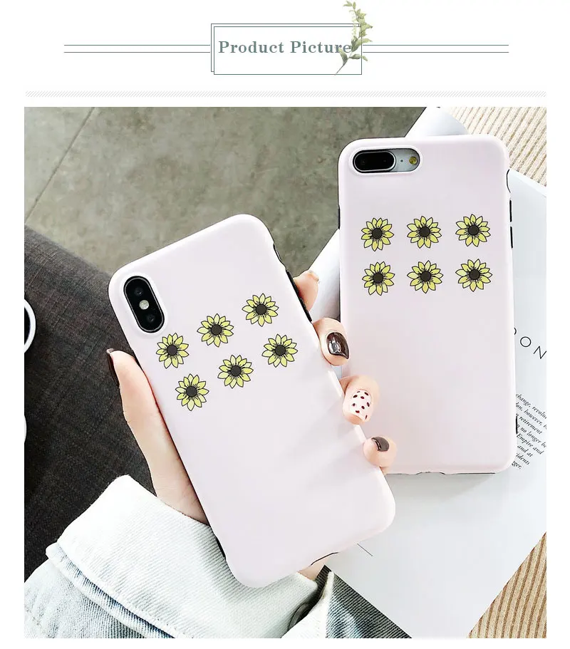 Silicone Flower Case For iPhone 8 8plus 7 7 Plus Cases Funda Phone Case For iphone 6 s 6s Plus X XR XS Max Cases Cover Coque   (12)