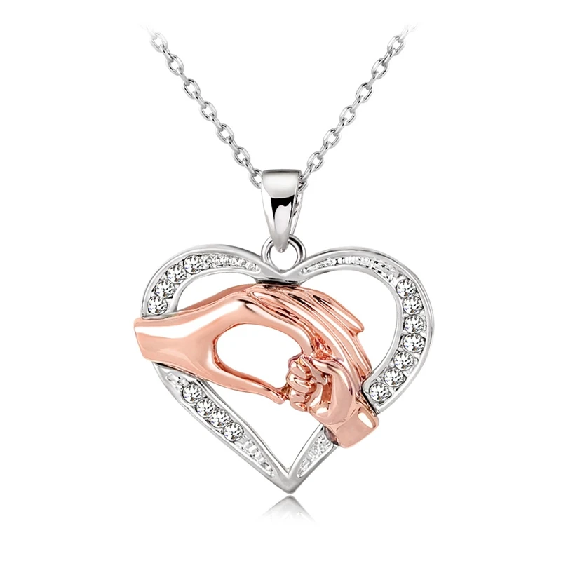 Online H HYDE 2018 Unisex Kalung Liontin untuk Wanita Gadis Cinta Jantung Bentuk 3 Warna Hadiah Terbaik Wanita Pria Grosir J92727