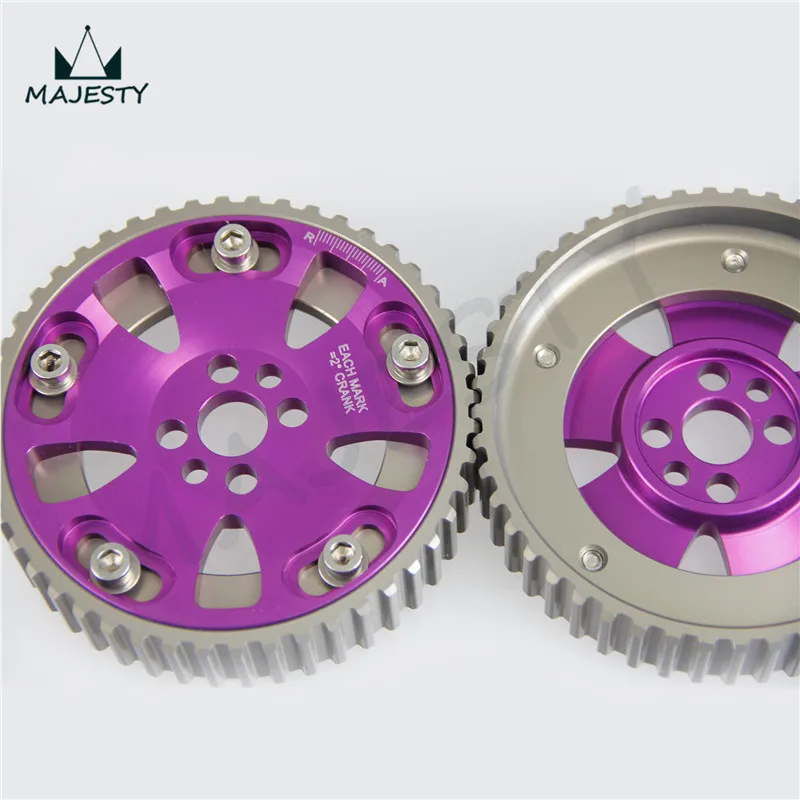 Комплект шкивов для NISSAN SKYLINE RB20 RB25 RB26 R32 R33 R34 фиолетовый|pulley kit|cam gearscam gears pulley |