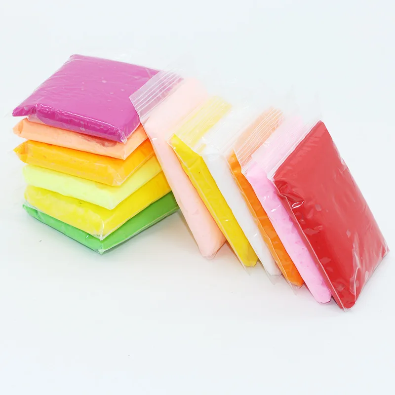 12pcs/set DIY soft clay nontoxic Malleable Polymer Clay Slime Air Craft Clay Polymer Plasticine Modelling kids Education toy