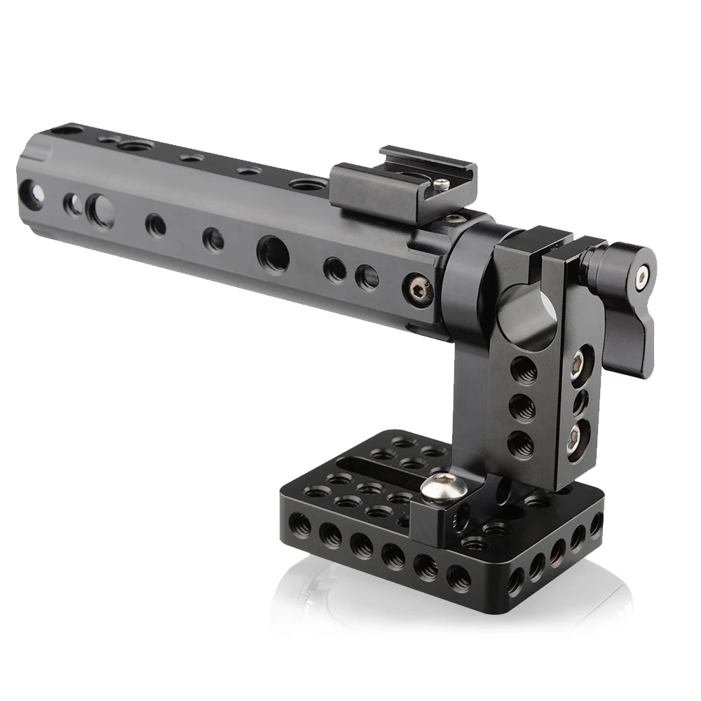 CAMVATE_Top_Handle_Plate_15mm_Rod_Clamp_Cold Shoe_Mount_Canon_Sony (2)