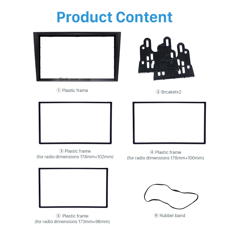 Seicane 2 Din Автомобильный Радио фасции отделка комплект для 2006+ Opel Vectra Astra Zafira стерео Dash CD рамка ПАНЕЛЬ АУДИО крышка комплект