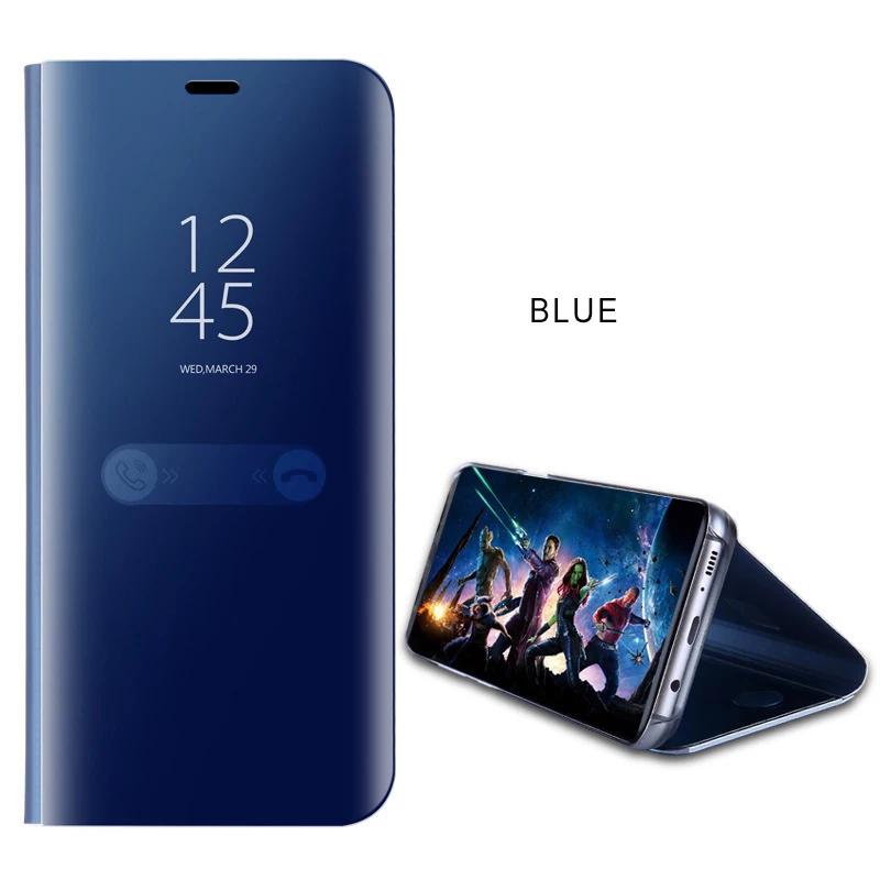 

Clear View Smart Mirror Phone Case For iPhone XR XS MAX X Flip Stand Leather Cover Holder Shockproof Case For 8 7 6 6s Plus