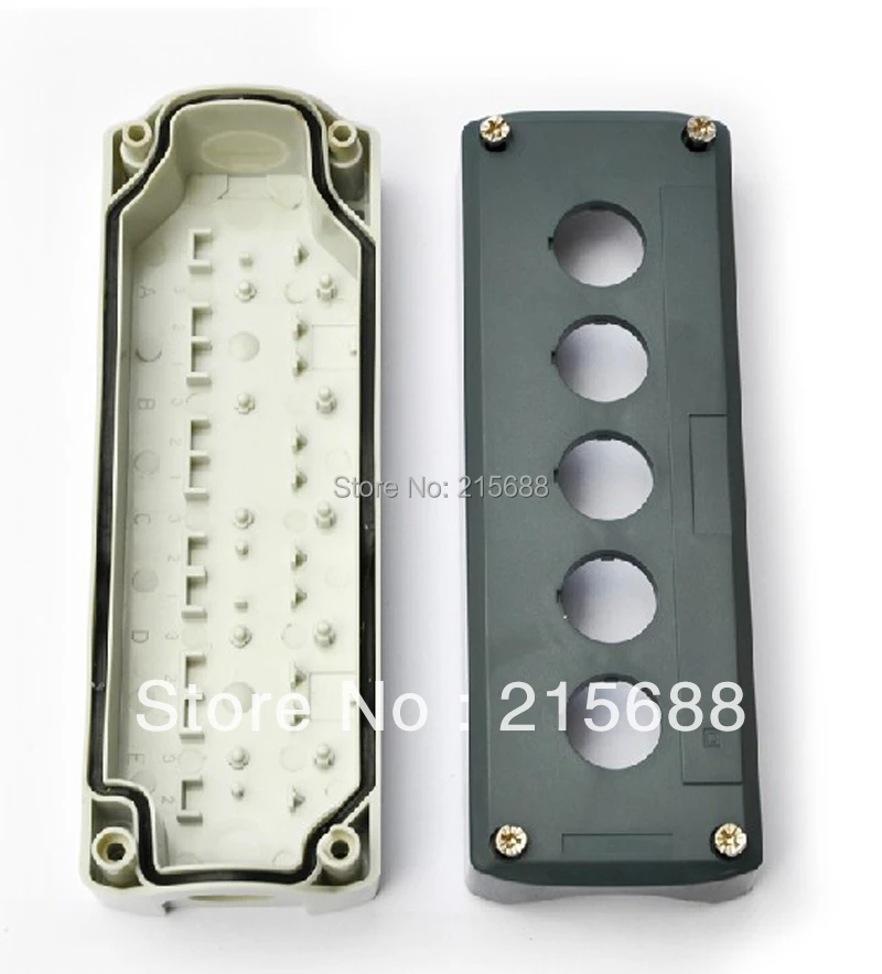 2013 NEW 198*68*54mm 5 GANG HOT SELL ELECTRICAL PUSH BUTTON BOX IP65 WATERPROOF BOX BATTERY SWITCH BOX