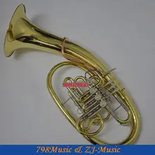 Профессиональный Золотой латунный Вагнер рога F/Bb туба мельхиоровая труба с чехлом