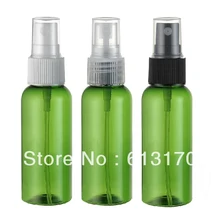 50 мл зеленый пустой бутылки с пульверизатором из ПЭТ, распылитель духов с насосом бутылки, путешествия восполняемая Косметика Упаковка контейнер