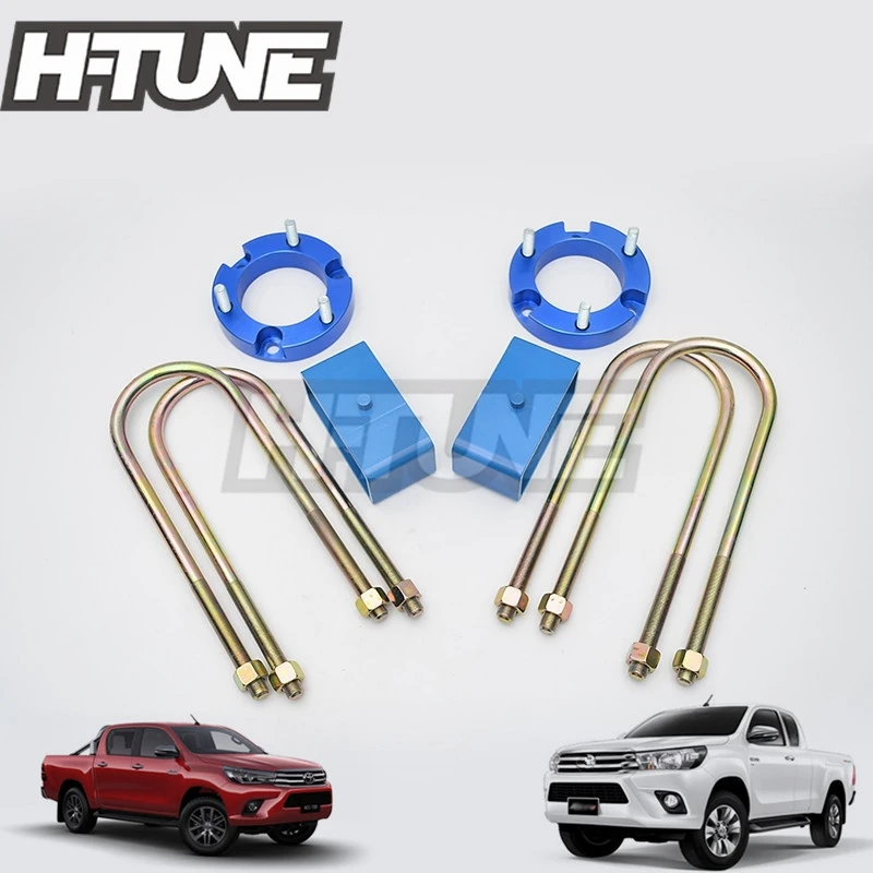 

H-TUNE 4x4 Accesorios 25mm Front Spacer Strut & Rear Suspension Lift Kit UBolt Blocks Kit for Hilux Revo 2015++