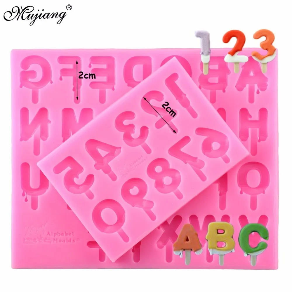 Силиконовая форма для леденцов конфет помадки|capital letter|silicone mold lollipopletters numbers |