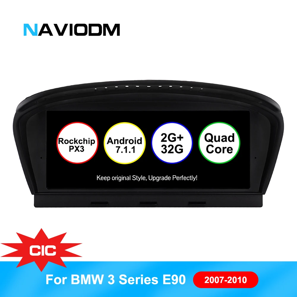 Android 7.1 Car Navigation Player car DVD player Car Audio for BMW 3 Series E90 E60 2009-2011 With CIC System 32GB auto GPS