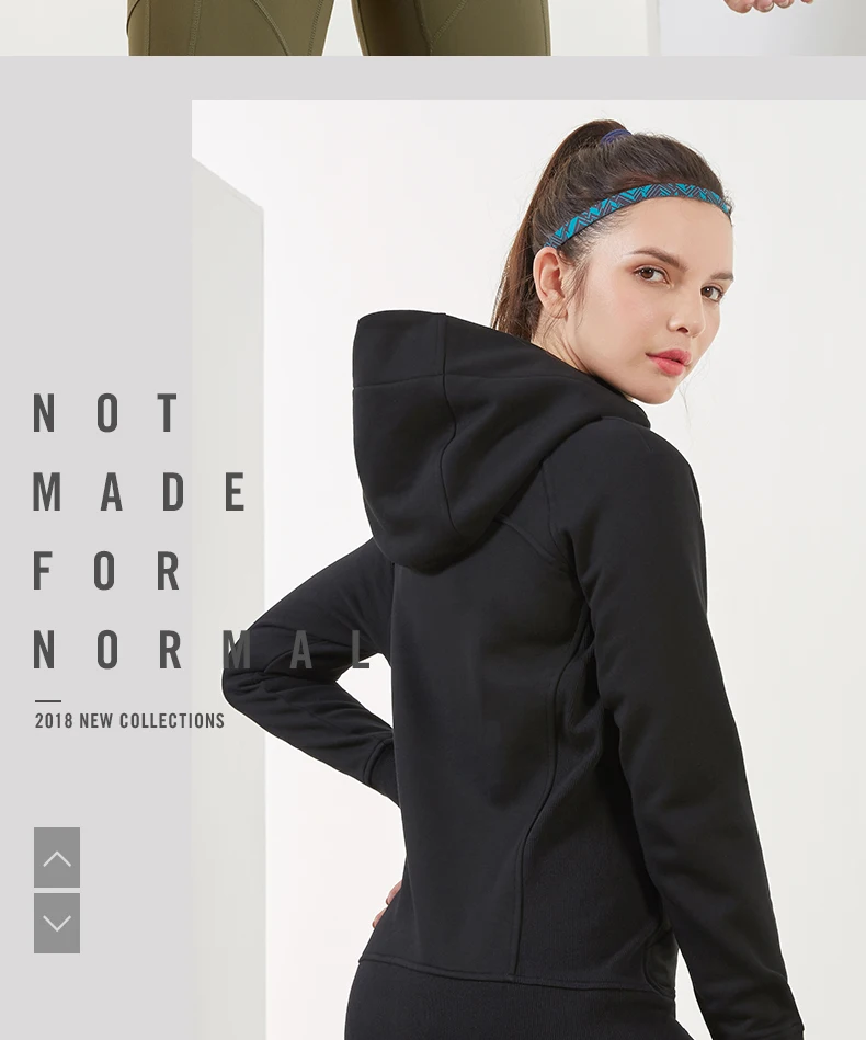 

Women's Sports Hooded Winter Jacket Hooded Windproof Jacket Women's Fitness Yoga Jackets Sportswear Tops