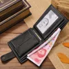 JINBAOLAI Men Wallets Genuine Cow Leather Short Zipper Hasp Male Purse Coin Pocket Card Holder Vintage Brand High Quality Wallet 5