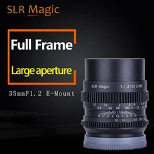 SLR Magic 35 мм f1.2 полная Рамка Cine ручной объектив для sony E-Mount