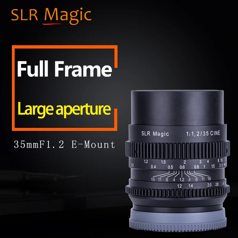 

SLR Magic 35mm f1.2 Full Frame Cine Manual Lens for Sony E-Mount