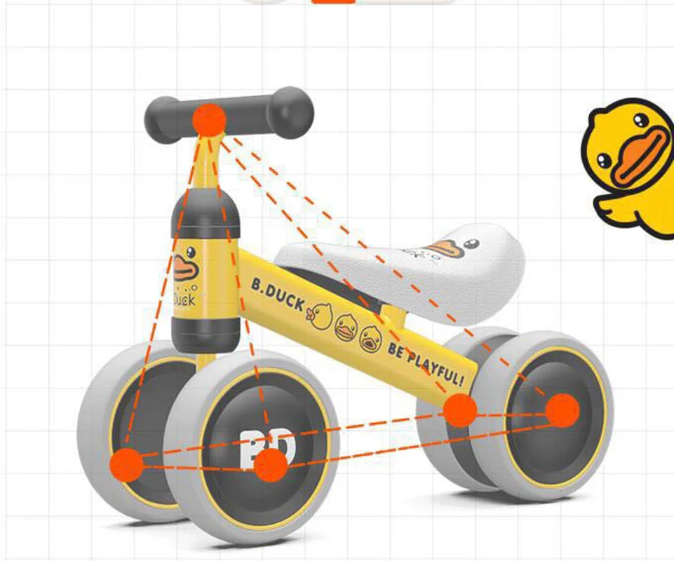 Горячий детский балансный велосипед Скутер ходунки Детский самокат без педалей для вождения четырехколесный велосипед детский подарок унисекс