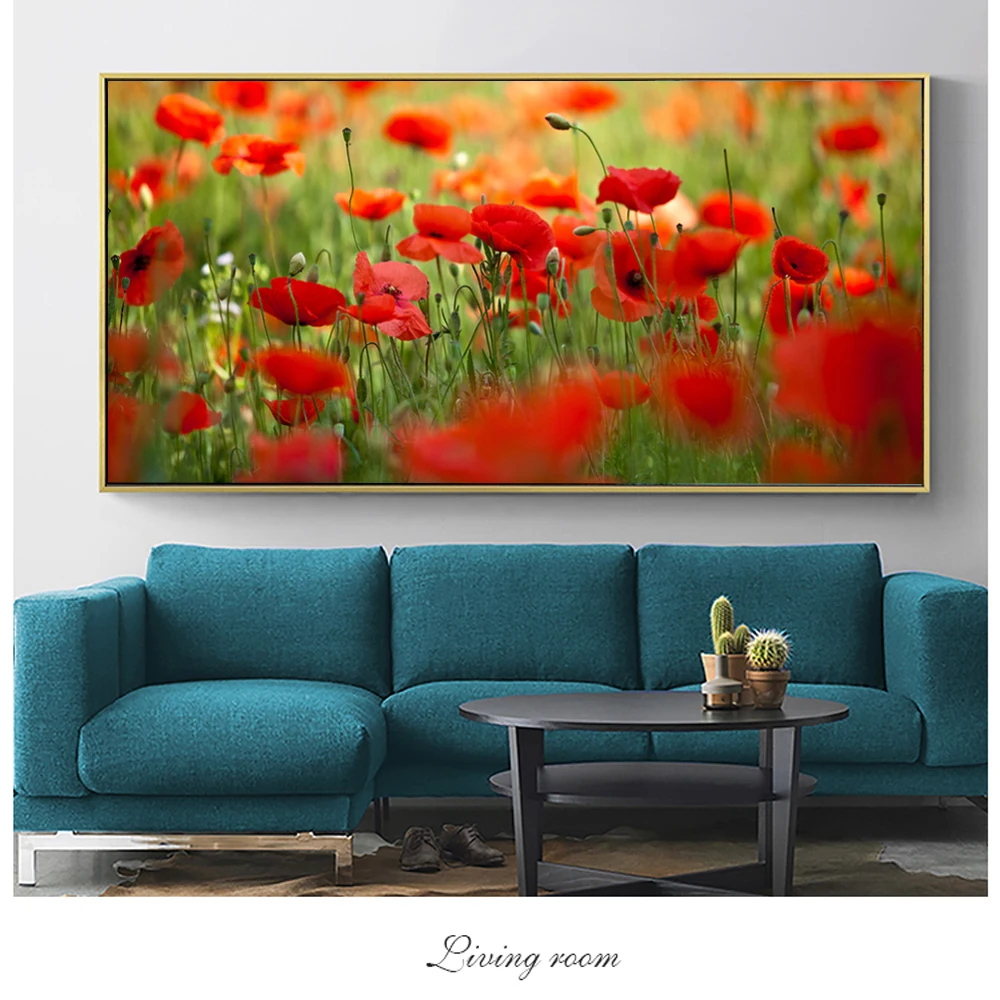 

Poppy Flower Canvas Art Wall Paintings For Bed Room Wall Decorative Pictures Realist Flowers Pop Art Canvas Prints Home Decor