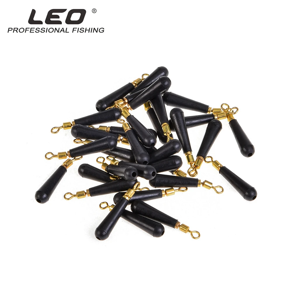 

30pcs/lot Fishing Gear Block Rotation Drift Fishing Floats Accessory Bobber Copper+ Rubber Tools Tackle