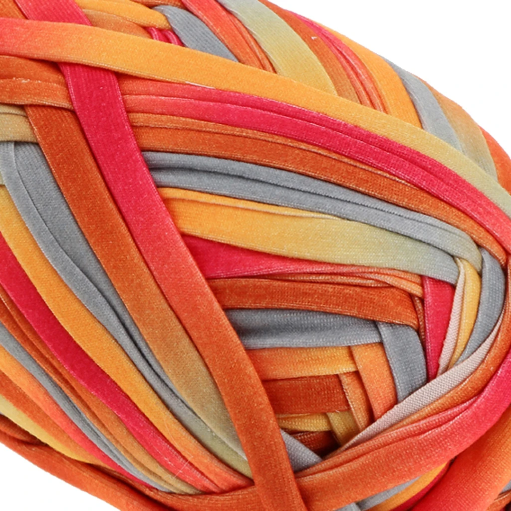100g Soft Fabric Yarn For DIY Knitting Crochet Carpet Bags Clothing Accessories