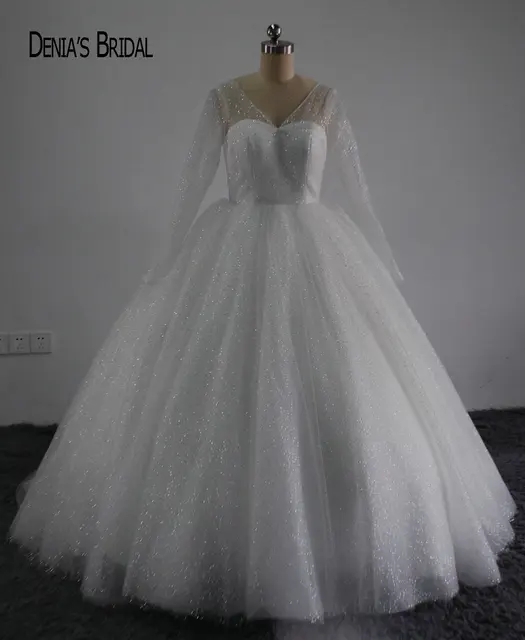 Shiny Bling New Ball Gown Princess Wedding Dress Y V Back Shiny Bling New Ball Gown Princess Wedding Dress Y V Back