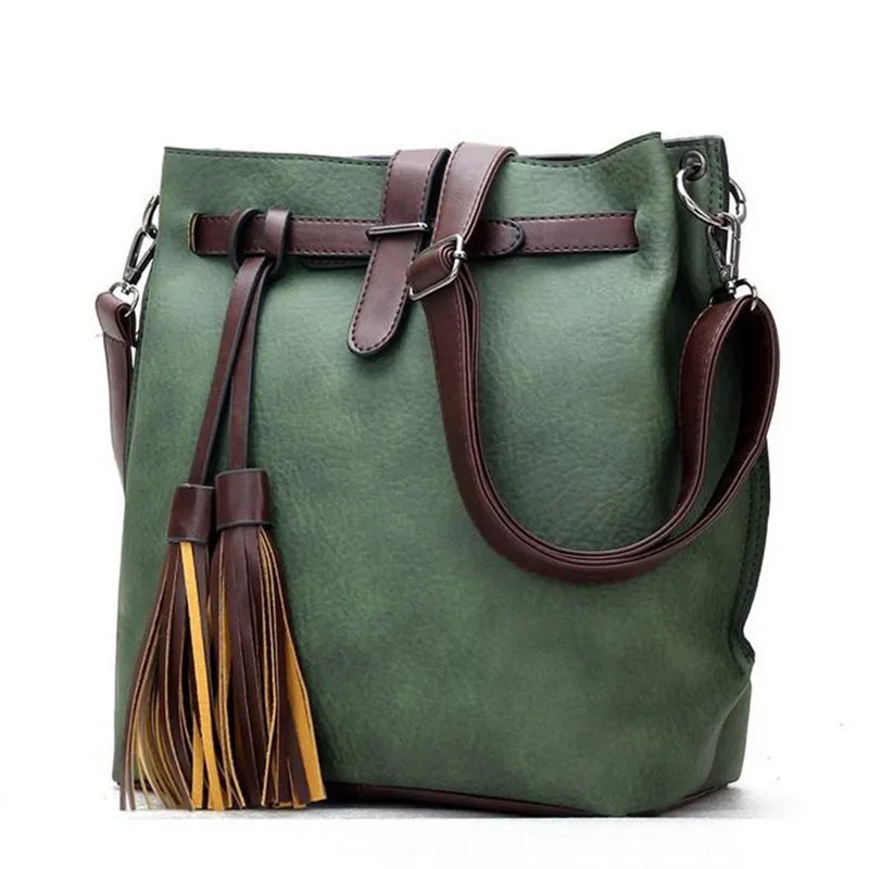 

High quality brand fashion women's handbags Large Capacity shoulder bag Gray, black, red, green, women messenger bags sac a main
