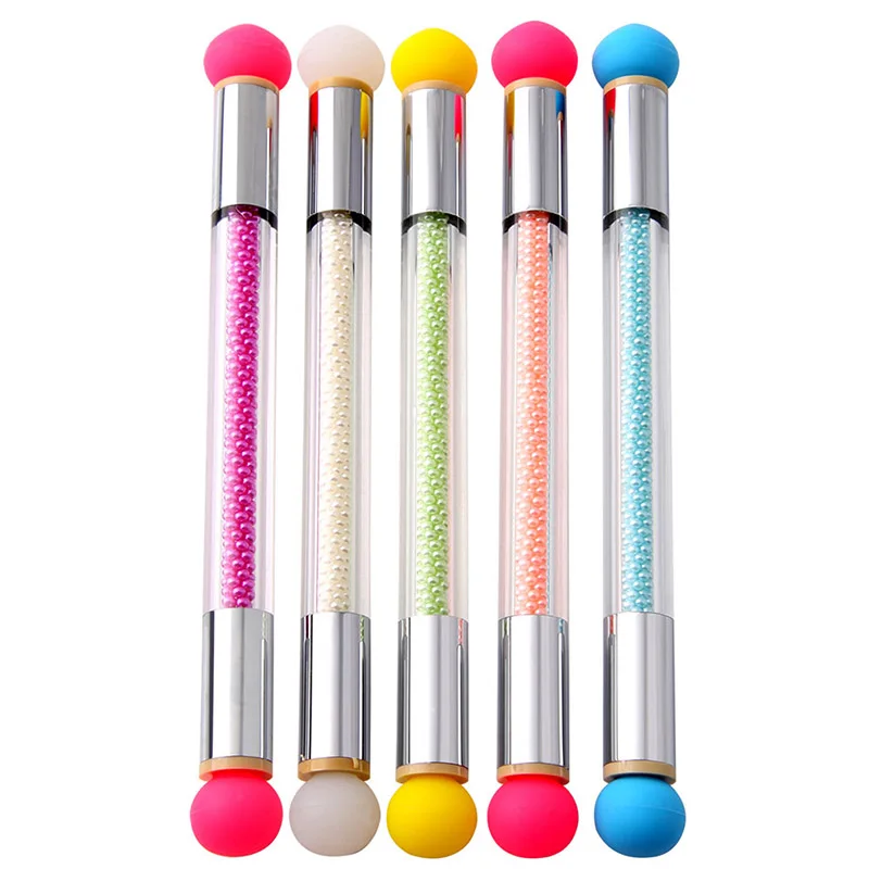 

Nail Dyeing Pen Double End Nail Art Gel Polish Color Gradient Blooming Transfer Stamping Dotting Sponge Brush Pen Manicure Tool