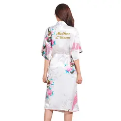 BZEL мать жениха модный халат для женщин Свадебные вечерние халаты шелковые атласные кимоно цветочный халат оптовая продажа