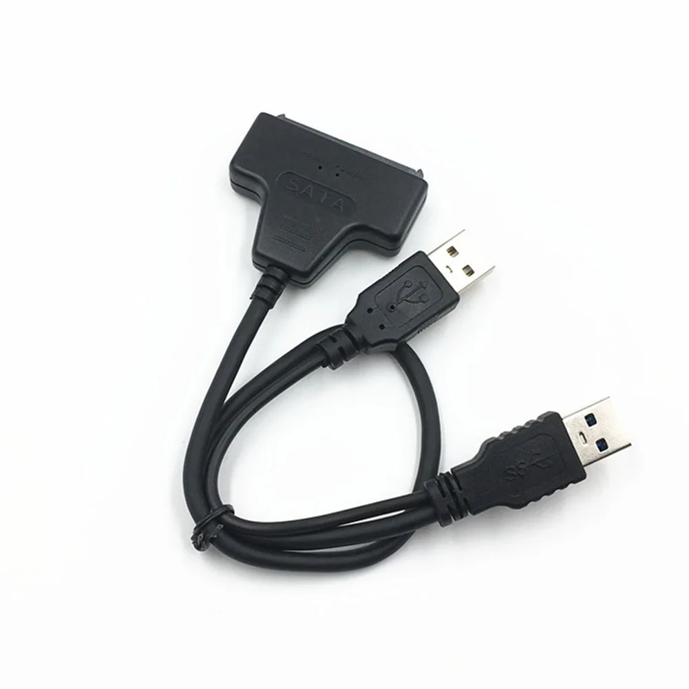 

New Universal USB2.0/USB3.0 to HDD 7+15 Pins SATA 2.5 Inch Hard Drive Converter Cable Adapter for SATA SSD/HDD QJY99